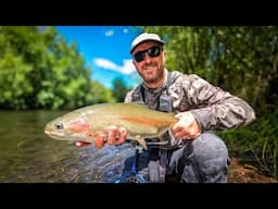 Dry Dropper Fly Fishing for BIG trout in Small Water