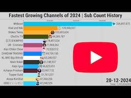 Fastest Growing Channels of 2024 | Subscriber Count History (2008-2024)