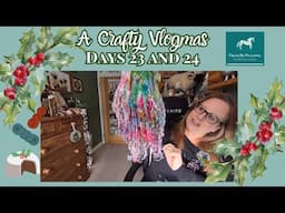 Vlogmas DAYS 23 AND 24 🐏😊🎄🎅🏻Opening everything up, the most colourful wools & christmas cake! 🎁🥳🤶🏻🎂