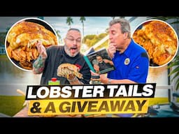 Grilling GIANT Lobster Tails on a Weber Kettle | Epic Giveaway Inside!