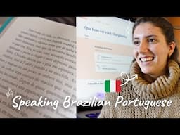 A vlog in Portuguese 🇧🇷 | how I study Brazilian Portuguese + learning Spanish (with ENG subtitles)