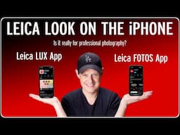 Leica Look on the iPhone with the Leica LUX App and the Leica FOTOS App