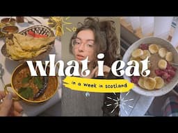 what I eat in a week in snowy Scotland - plus new cake recipe!