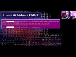 A Glance At Malware OSINT with James Reichle