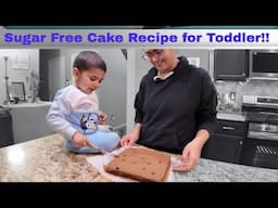 How To Make A Healthy Sugar-free Cake For Your Toddler In Minutes #Baking #cakerecipe #cakewithdates