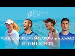 Donna Vekić & Borna Ćorić vs Rebeka Masarova & Carlos Alcaraz (Croatia vs Spain) Hopman Cup