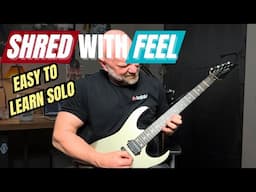 Easy Melodic Shred Solo – Mix Speed & Melody (in B Minor)