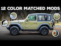 12 Color Matched Mods for our 2025 Jeep Wrangler