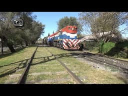 Tren de NCA pasando por Cabín A de Villa María Gravitación