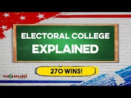 Electoral college EXPLAINED by KIDS - How the Election is won in under 3-minutes!