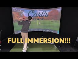 NEW Curved Screen Golf Simulator Enclosure from Carl's Place! DIY Kit!