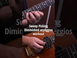 Diminished Arpeggios Sweep picking exercise