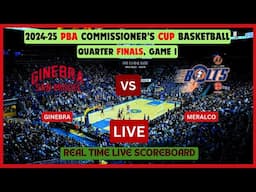 Ginebra vs Meralco LIVE Score UPDATE 2024-25 PBA Commissioner's Cup Basketball Quarter Finals Game 1