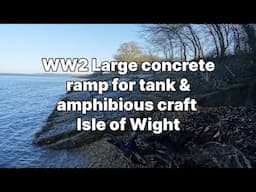 📽 WW2 Large concrete ramp for tank & amphibious craft - Isle of Wight