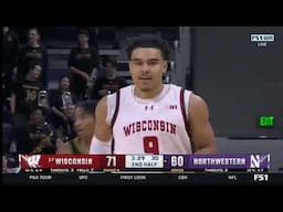 Highlights at Northwestern || Wisconsin Basketball || Feb. 1, 2025