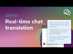 Demo: Real-time chat translation