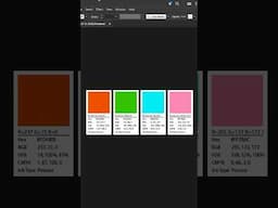 Create Swatch Info Colors #shorts #illustrator