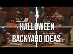 4 Halloween Backyard Ideas | Welcome To Bloxburg |