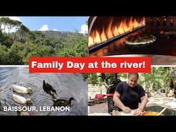 Family day at the river in my hometown Baissour, Lebanon!