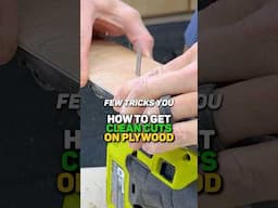 Clean Cuts with a Jigsaw #woodworkingtips