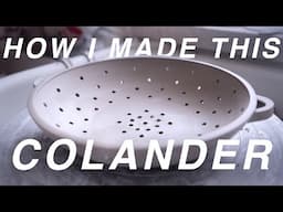 Making a ceramic colander on the pottery wheel from start to finish