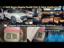 ✅2025 Nissan Magnite Visia Rear AC Working🥰 Magnite Modified✅ Magnite Facelift base✅ Magnite base