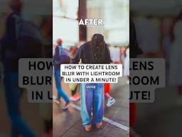 How To Create Lens Blur With Lightroom For Mobile in Under A Minute!