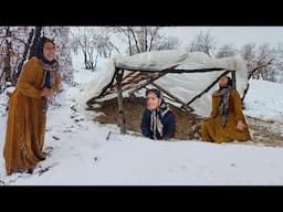 "Under the ice: the hard life of Elnaz and Faridah's heartbreaking scene of winter snow"