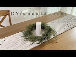 DIY | macrame table runner | 마크라메 테이블 러너