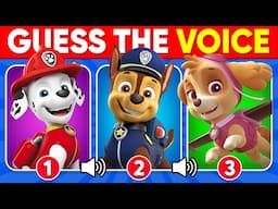 Guess The Paw Patrol Characters by Their Voice 🔊😍👮 Chase, Rubble, Rocky