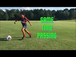 Youth Soccer Passing-Game time passing with Bowen