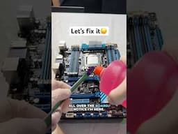 •Interactive Motherboard Repair Process• #pcbuild #pcgaming #technician