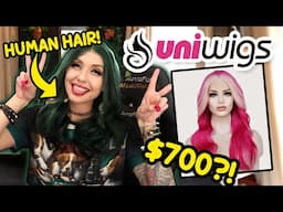 Trying HUMAN HAIR Wigs! Is it Worth It??? | UniWigs Remy Human Hair Lace Front Review