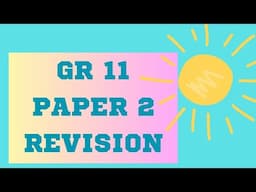 Grade 11 Mathematics Revision Paper 2 - Video 2