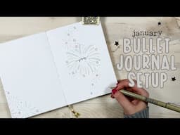 January 2025 Bullet Journal Setup | January Plan with Me | Using stencils in your journal