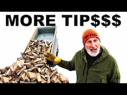 HOW TO GET FIREWOOD TIP$$$ FOR DELIVERING WOOD!