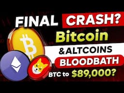 🛑 Bitcoin & Altcoins FINAL CRASH? - BTC to $89,000? | Altcoins BLOODBATH | Bitcoin Crash Today