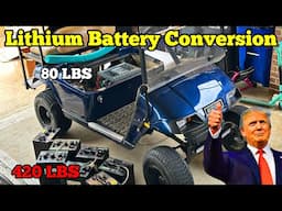 Lithium Golf Kart Conversion is Better Than You Might Think -Amazon Sold Lamnory  38v 48v Ezgo TXT