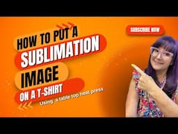 Sublimation Image on a T-Shirt Tutorial #sublimation #sublimationtshirt #sublimationtutorial