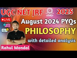 Unlocking UGC NET Philosophy: Analyzing 2024 Previous Year Questions