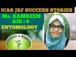 MEET.Ms. SAMREEN,AIR :6 IN ICAR JRF 2021, ENTOMOLOGY|@agricosworld2373