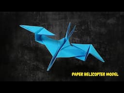 How to make Origami Helicopter Model | Paper helicopter | V280-Valor