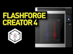 Flashforge Creator 4 visión general: Impresora 3D FDM comercial de alto rendimiento