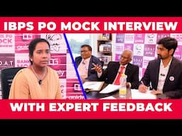 IBPS PO Mock Interview 2024-25 | Questions & Answers with Expert Feedback