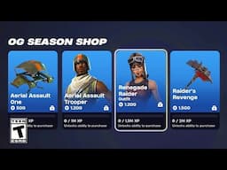 Fortnite OG Season Shop in 2024 (Renegade Raider & Aerial Assault Trooper Exclusive Styles)