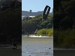 Backroll hand drag in the evening light // kiteboarding