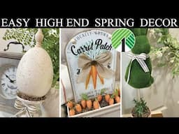 HIGH END (DOLLAR TREE) Spring Farmhouse | Home Decor Crafts