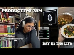 7am PRODUCTIVE STUDY VLOG 🍂 morning routine, hospital placement, library, autumn recipes +more