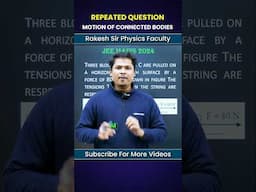 🎥 Repeated Questions on Motion of Connected Bodies in JEE Mains 2024 / Career Point Kota