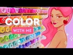 🪄Color with Me: OHUHU Marker Review & Demo